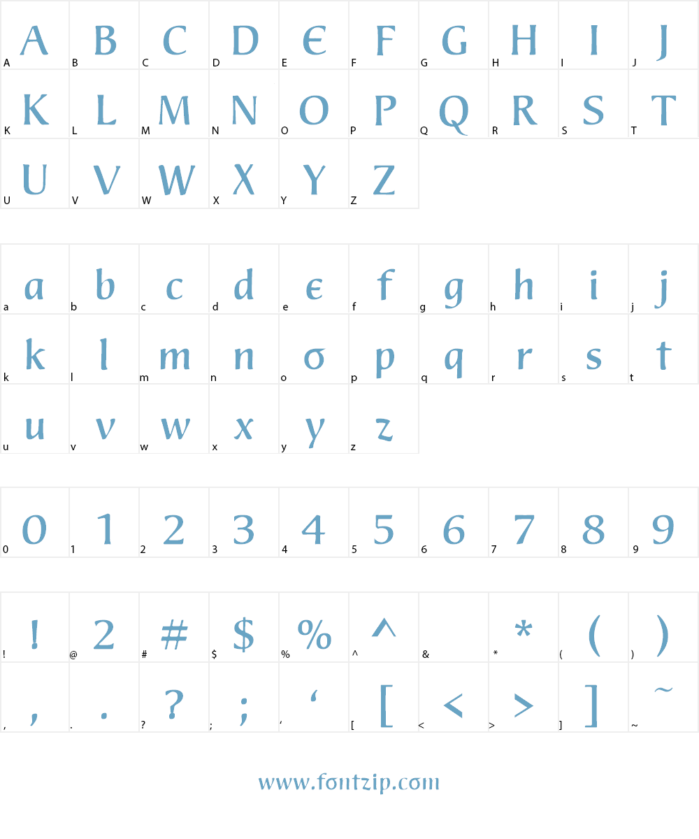 Welcome Y2 Font Character